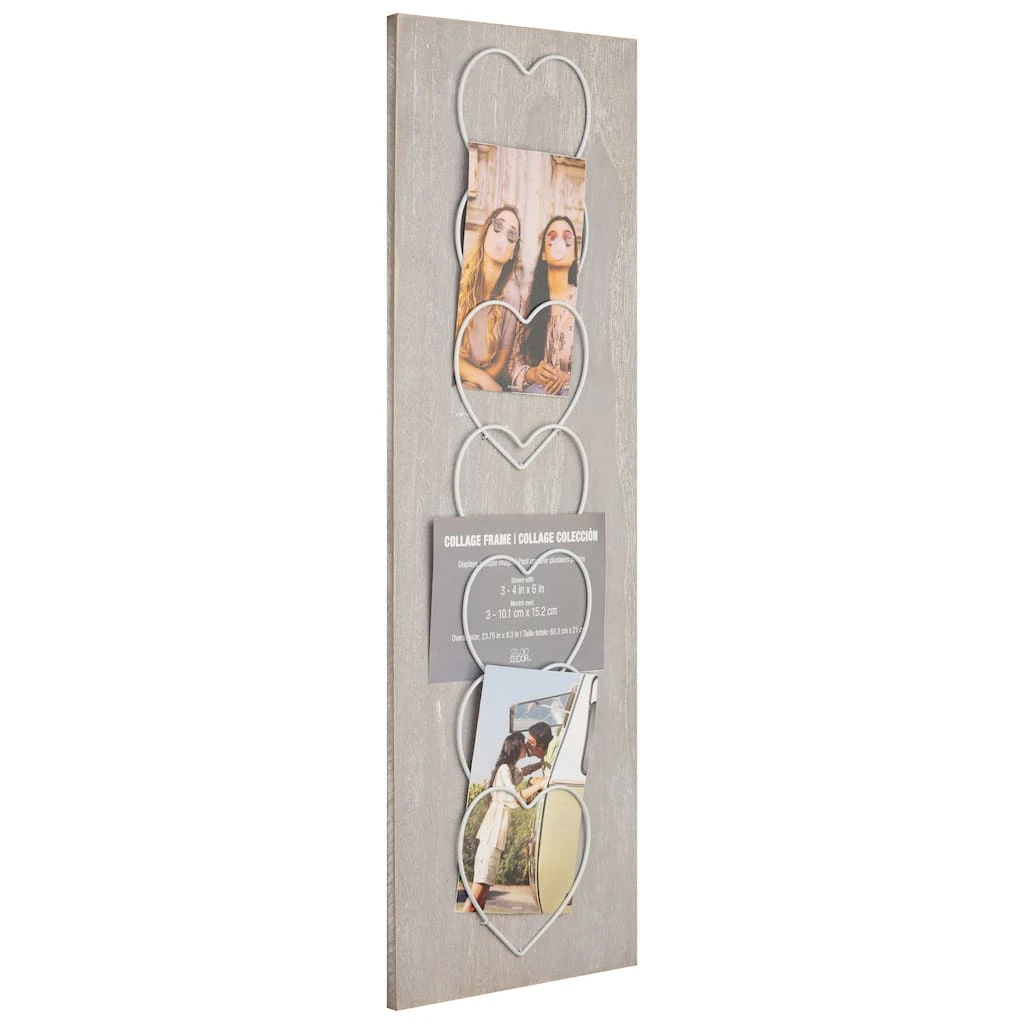 Deals ❤️ 6 Pack: 7 Opening Gray Wire Heart Collage Frame by Studio Décor® by Studio Decor ✨ 2 Deals ❤️ 6 Pack: 7 Opening Gray Wire Heart Collage Frame by Studio Décor® by Studio Decor ✨ - Image 2