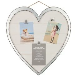Discount βοΈ 6 Pack: 3 Opening Galvanized Heart 19" x 20" Collage Clip Frame by Studio Décor® by Studio Decor π