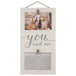 Outlet 🛒 2 Opening You & Me White Collage Frame with Clips by Studio Décor® by Studio Decor 😍