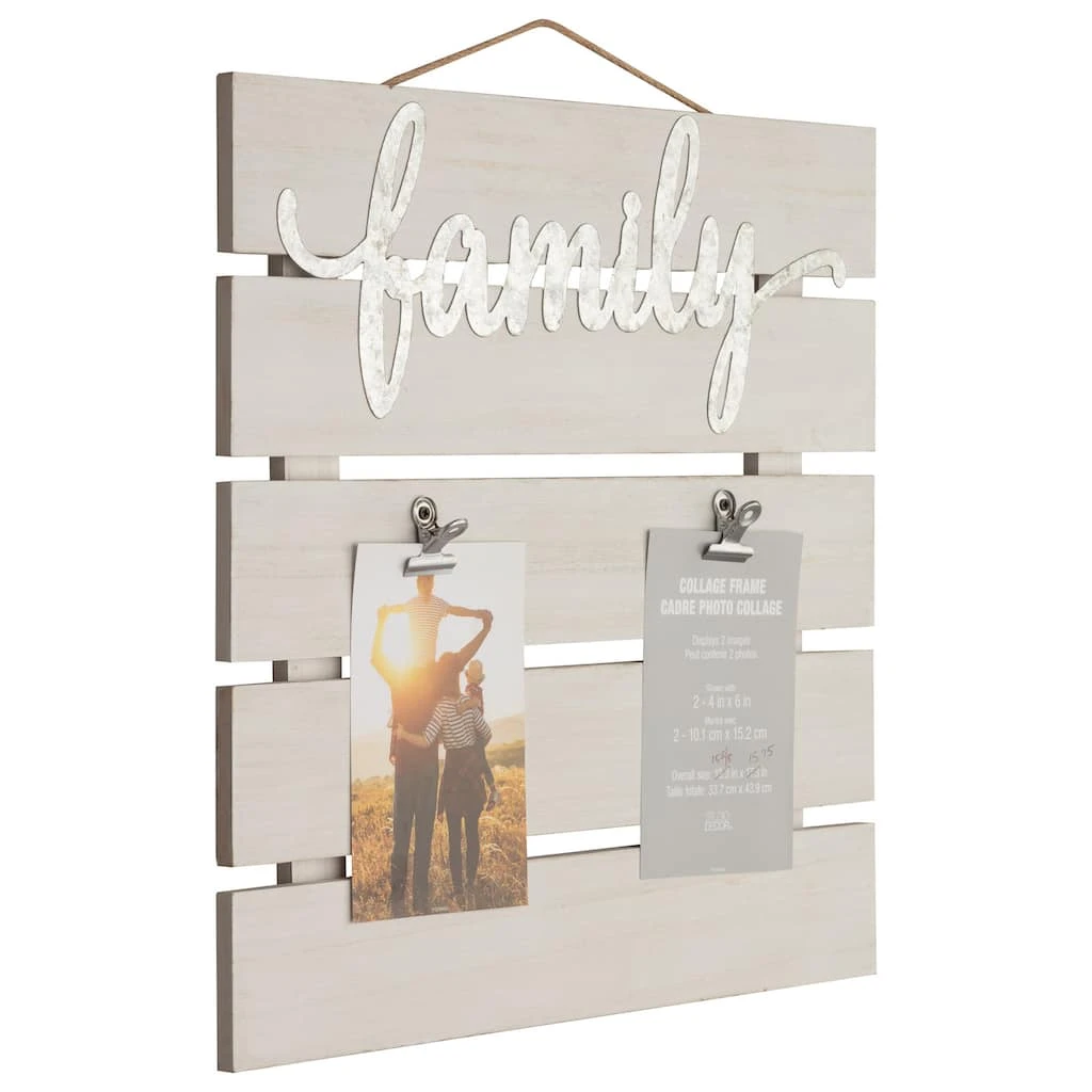 Brand new π 2 Opening Family Collage Frame with Clips by Studio Décor® by Studio Decor β 2 Brand new π 2 Opening Family Collage Frame with Clips by Studio Décor® by Studio Decor β - Image 2