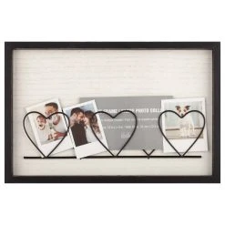 Budget 🎁 6 Pack: Black & White Wire Heart Collage Frame by Studio Décor® by Studio Decor ❤️