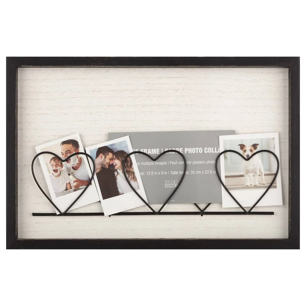 Outlet 🔥 5 Opening Black Wire Heart Collage Frame by Studio Décor® by Studio Decor ❤️ 1 Outlet 🔥 5 Opening Black Wire Heart Collage Frame by Studio Décor® by Studio Decor ❤️