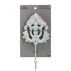 Budget 👏 White Fleur Mural Wall Hook by Studio Décor® by Studio Decor ❤️
