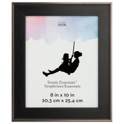 Wholesale ⌛ 12 Pack: Black with Bronze Edges 8" x 10" Frame, Simply Essentials™ by Studio Décor® by Studio Decor 💯