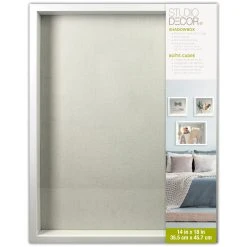 Promo π 9 Pack: White Flat 14" x 18" Shadow Box by Studio Décor® by Studio Decor β