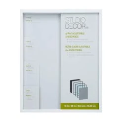 Best deal ❤️ White 4-Way 16" x 20" Shadow Box by Studio Décor® by Studio Decor 😀