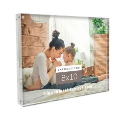 Deals 🔥 12 Pack: Clear Acrylic 8" x 10" Block Frame, Expressions™ by Studio Décor® by Studio Decor ✔️