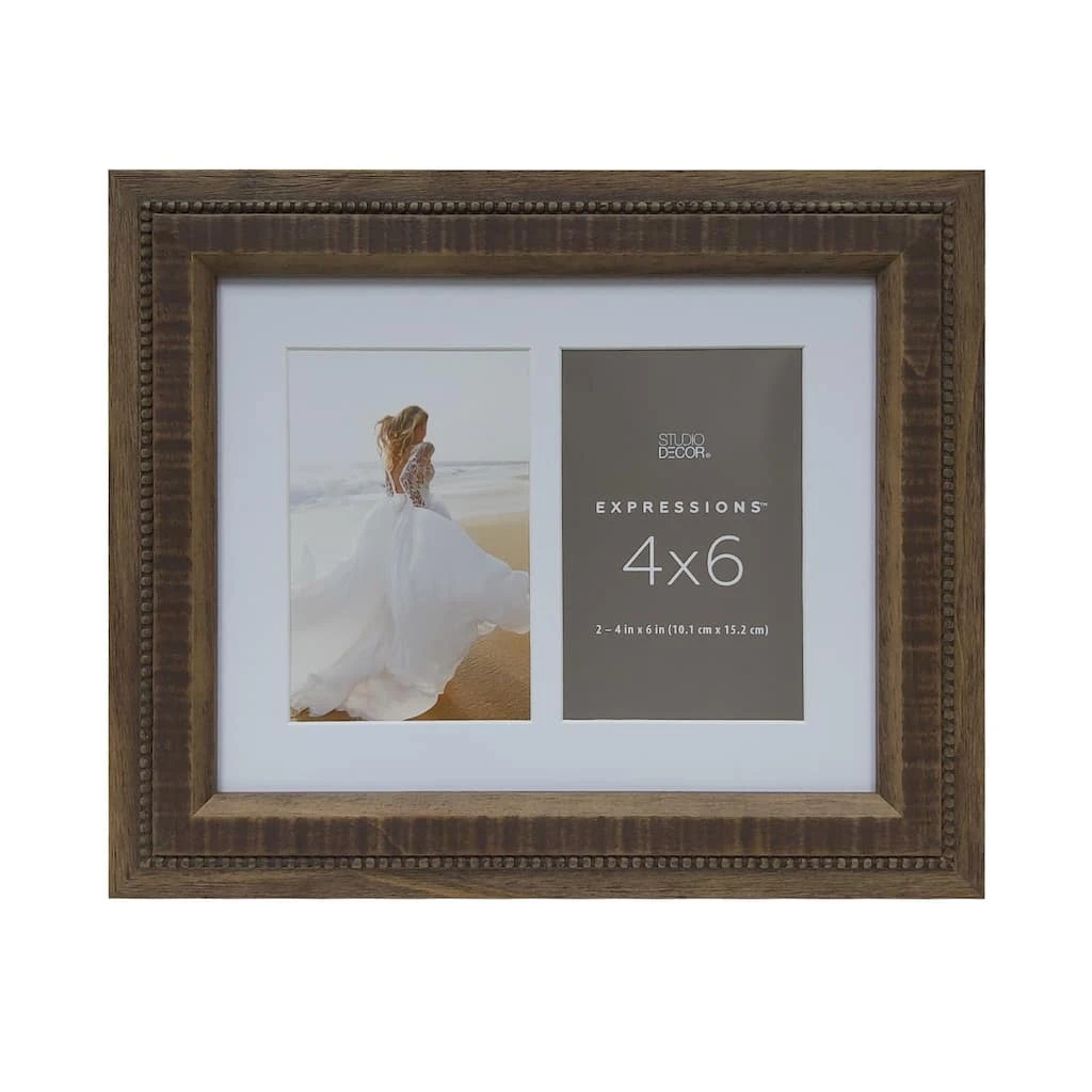 Deals ❤️ 12 Pack: 2 Opening Natural Seraphina 4" x 6" Collage Frame with Mat, Expressions™ by Studio Décor® by Studio Decor 🔥 1 Deals ❤️ 12 Pack: 2 Opening Natural Seraphina 4" x 6" Collage Frame with Mat, Expressions™ by Studio Décor® by Studio Decor 🔥