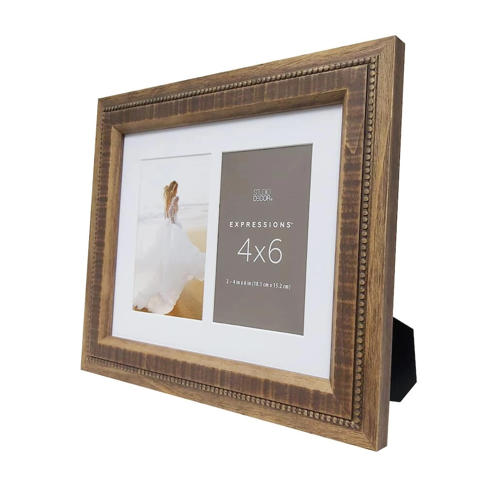 Deals ❤️ 12 Pack: 2 Opening Natural Seraphina 4" x 6" Collage Frame with Mat, Expressions™ by Studio Décor® by Studio Decor 🔥 4 Deals ❤️ 12 Pack: 2 Opening Natural Seraphina 4" x 6" Collage Frame with Mat, Expressions™ by Studio Décor® by Studio Decor 🔥 - Image 4