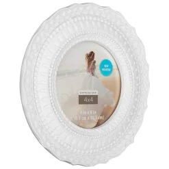 Top 10 ❤️ White Round 4" x 4" Frame, Expressions™ by Studio Décor® by Studio Decor ⌛ -Studio Decor shop 10625232 6