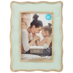 Flash Sale 🥰 Green with Distressed Scallops 4" x 6" Frame, Expressions™ by Studio Décor® by Studio Decor 😍