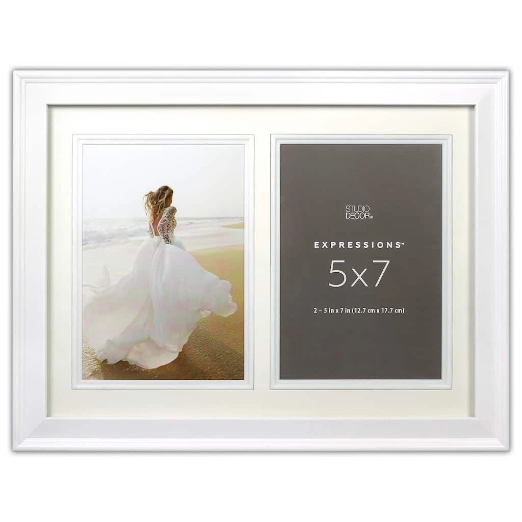 Outlet βοΈ 2 Opening White 5" x 7" Collage Frame, Expressions™ by Studio Décor® by Studio Decor π 1 Outlet βοΈ 2 Opening White 5" x 7" Collage Frame, Expressions™ by Studio Décor® by Studio Decor π