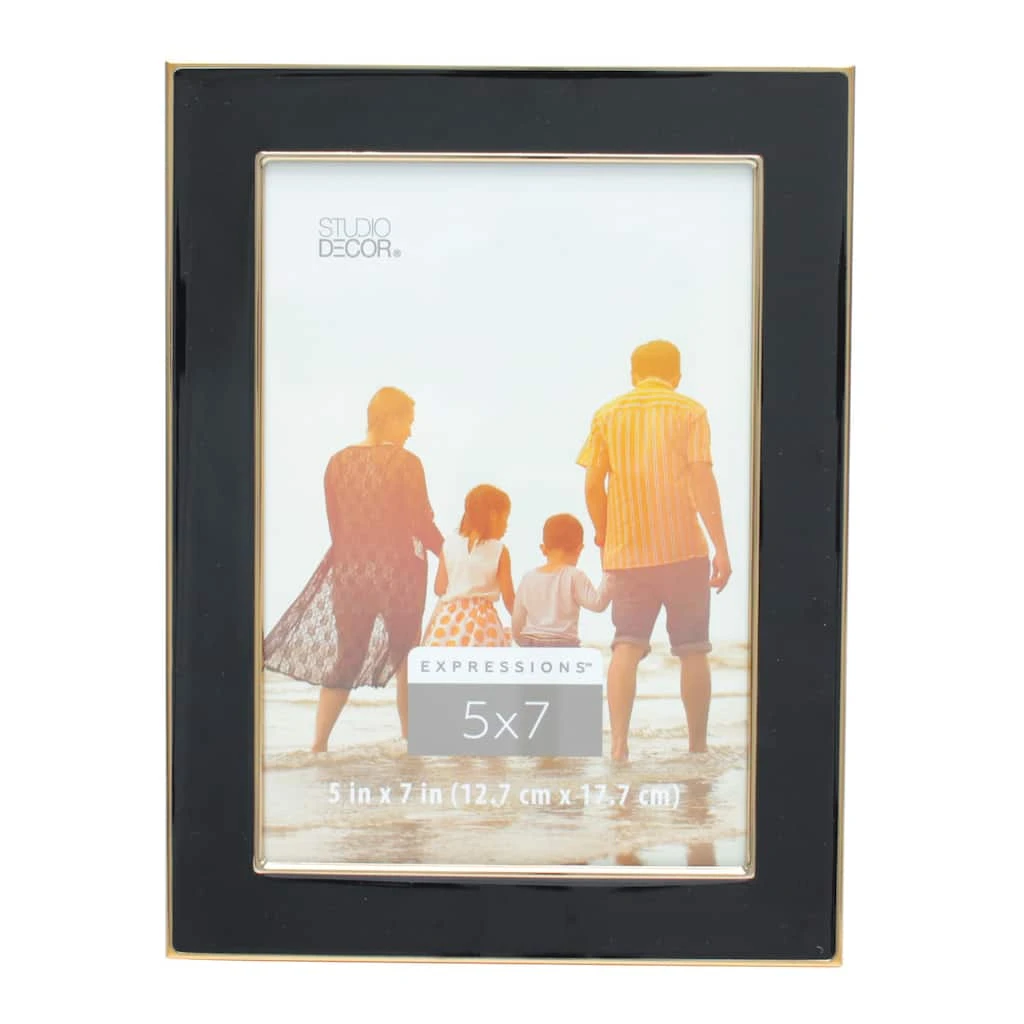Budget ⌛ Black & Gold Outline 5" x 7" Frame, Expressions™ by Studio Décor® by Studio Decor ✨ 1 Budget ⌛ Black & Gold Outline 5" x 7" Frame, Expressions™ by Studio Décor® by Studio Decor ✨