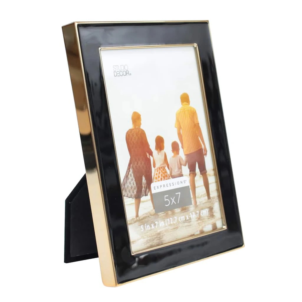 Budget ⌛ Black & Gold Outline 5" x 7" Frame, Expressions™ by Studio Décor® by Studio Decor ✨ 4 Budget ⌛ Black & Gold Outline 5" x 7" Frame, Expressions™ by Studio Décor® by Studio Decor ✨ - Image 4