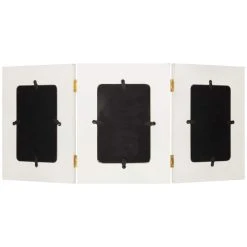 Best Pirce 👏 White 4" x 6" Triple Frame, Expressions™ by Studio Décor® by Studio Decor 🎁 -Studio Decor shop 10625356 4