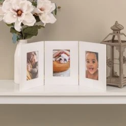 Best Pirce 👏 White 4" x 6" Triple Frame, Expressions™ by Studio Décor® by Studio Decor 🎁 -Studio Decor shop 10625356 5