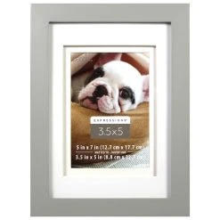 Cheapest ⌛ Gray 3.5" x 5" Frame with Mat, Expressions™ by Studio Décor® by Studio Decor ✔️
