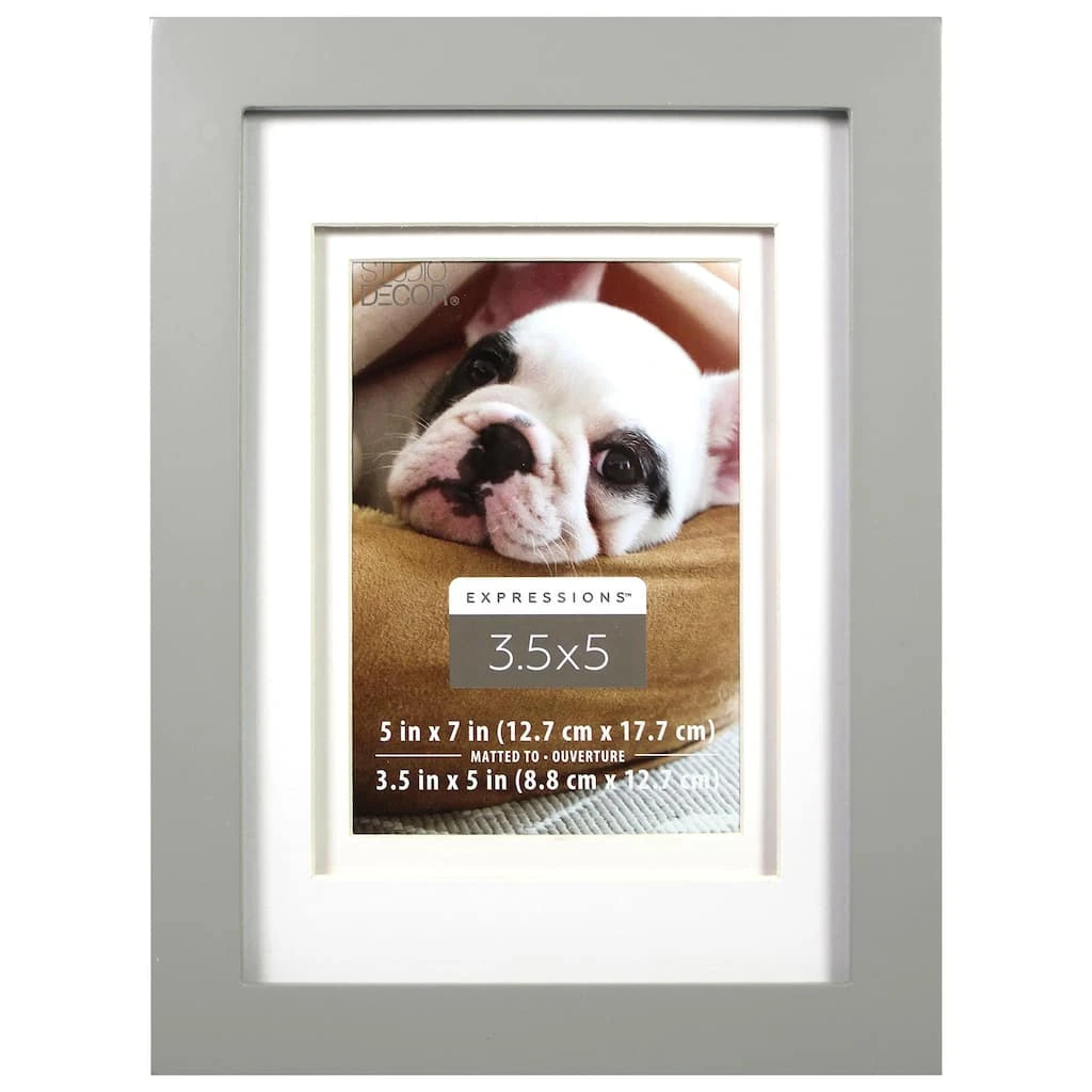 Cheapest ⌛ Gray 3.5" x 5" Frame with Mat, Expressions™ by Studio Décor® by Studio Decor ✔️ 1 Cheapest ⌛ Gray 3.5" x 5" Frame with Mat, Expressions™ by Studio Décor® by Studio Decor ✔️
