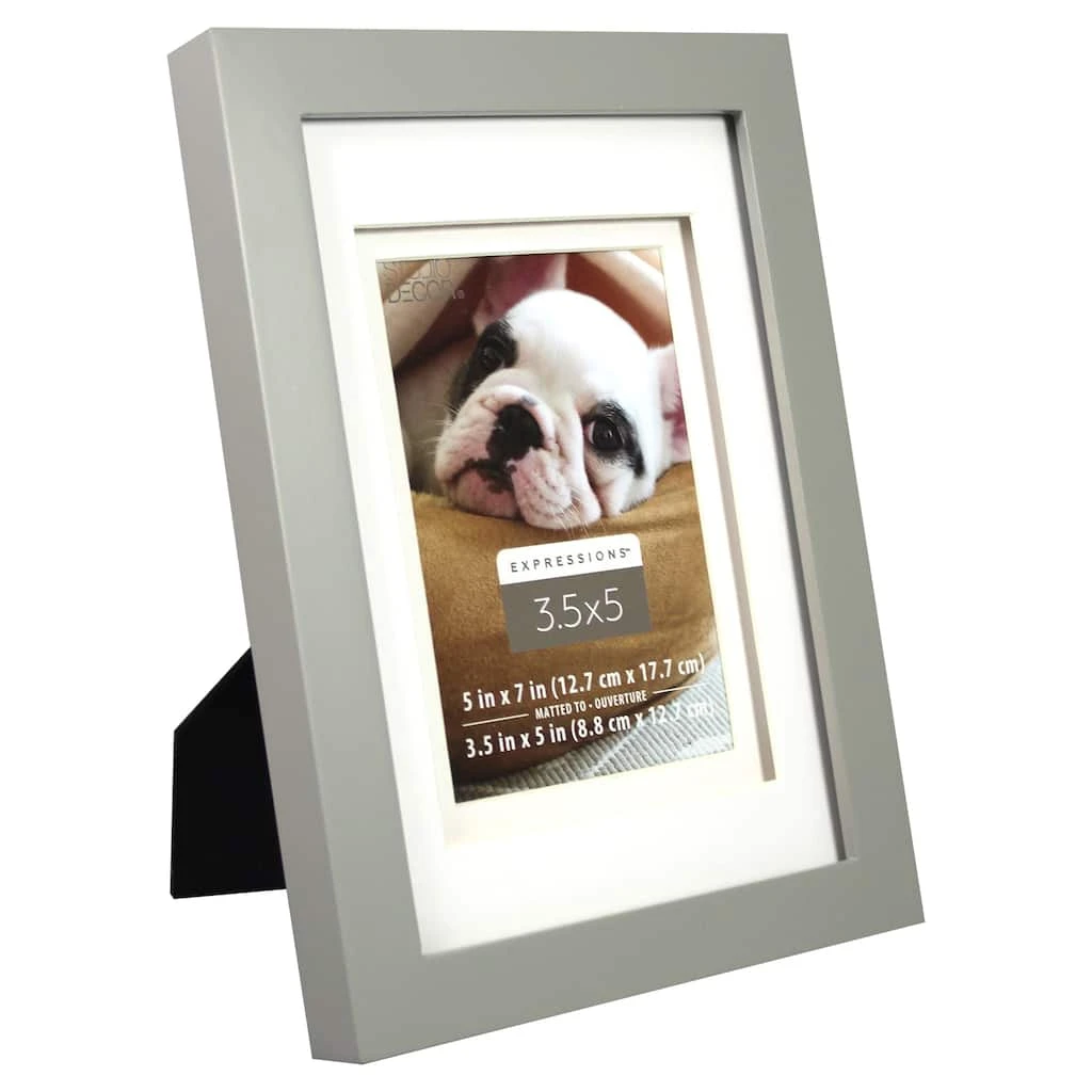 Cheapest ⌛ Gray 3.5" x 5" Frame with Mat, Expressions™ by Studio Décor® by Studio Decor ✔️ 3 Cheapest ⌛ Gray 3.5" x 5" Frame with Mat, Expressions™ by Studio Décor® by Studio Decor ✔️ - Image 3