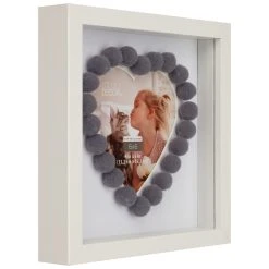 Best Pirce 🎁 White with Heart Opening 6" x 6" Frame, Expressions™ by Studio Décor® by Studio Decor 💯 -Studio Decor shop 10625556 3