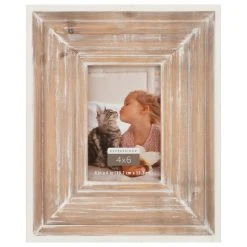 Budget 😀 Distressed with White Edges 4" x 6" Frame, Expressions™ by Studio Décor® by Studio Decor 😀