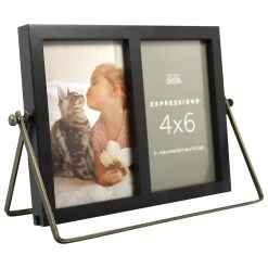Cheapest 🥰 2 Opening Black & Brass 4" x 6" Collage Frame, Expressions™ by Studio Décor® by Studio Decor ❤️ -Studio Decor shop 10625935 3