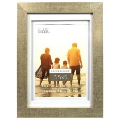 New 😍 12 Pack: Champagne 3.5" x 5" Frame with Double Mat, Expressions™ by Studio Décor® by Studio Decor ⭐
