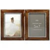 Promo ⭐ 2 Opening Walnut & Silver Hinged 5" x 7" Collage Frame, Expressions™ by Studio Décor® by Studio Decor 👍