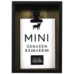 Hot Sale ⌛ 24 Pack: Black Deep Box 2.5" x 3.5" Mini Clip Frame by Studio Décor® by Studio Decor 🧨