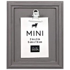 Buy ❤️ 24 Pack: Gray 2" x 3" Mini Clip Frame by Studio Décor® by Studio Decor ✔️