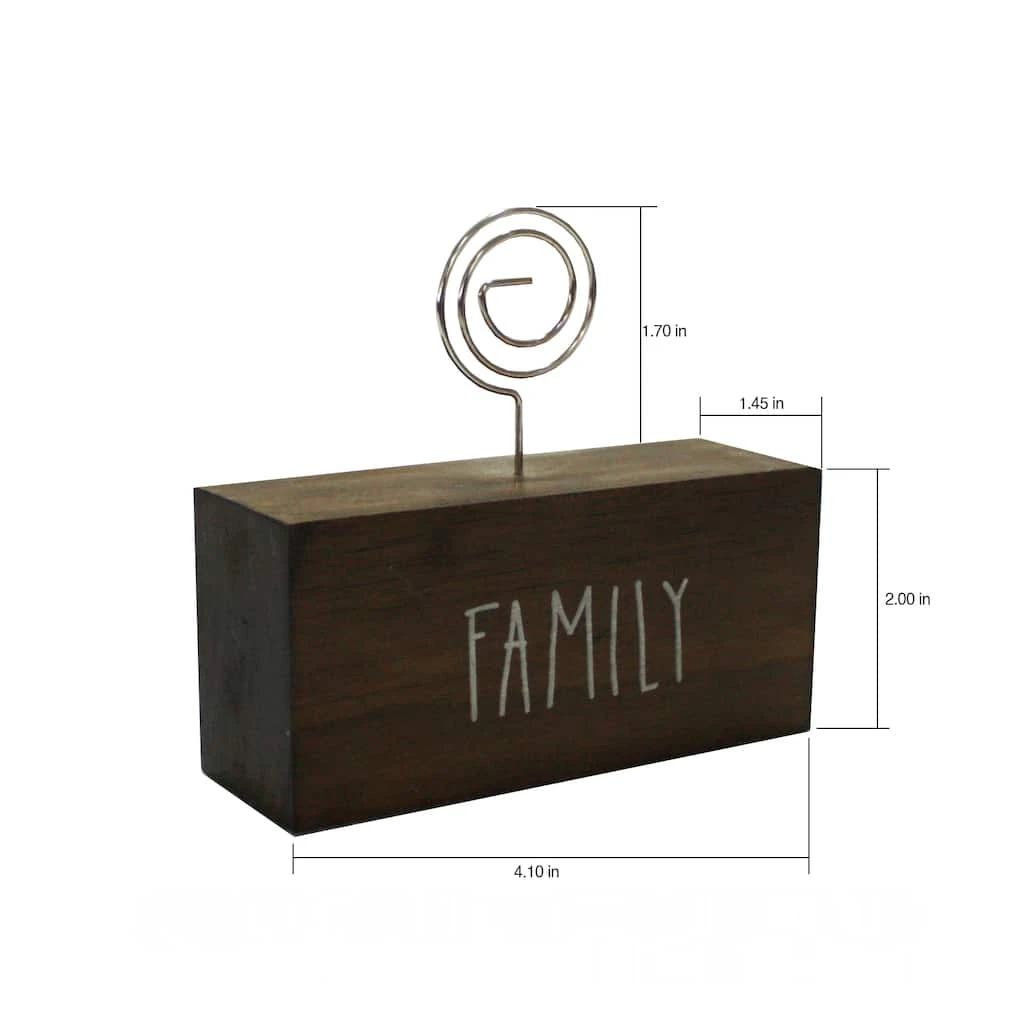 Hot Sale π 24 Pack: Walnut Family Block Clip Frame by Studio Décor® by Studio Decor β 3 Hot Sale π 24 Pack: Walnut Family Block Clip Frame by Studio Décor® by Studio Decor β - Image 3