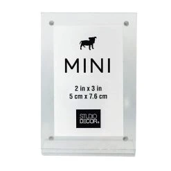 Hot Sale ✔️ 24 Pack: Clear Slanted 2" x 3" Mini Frame by Studio Décor® by Studio Decor 🔔