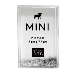 Cheap βοΈ Silver Glitter 2" x 3" Mini Frame by Studio Décor® by Studio Decor π