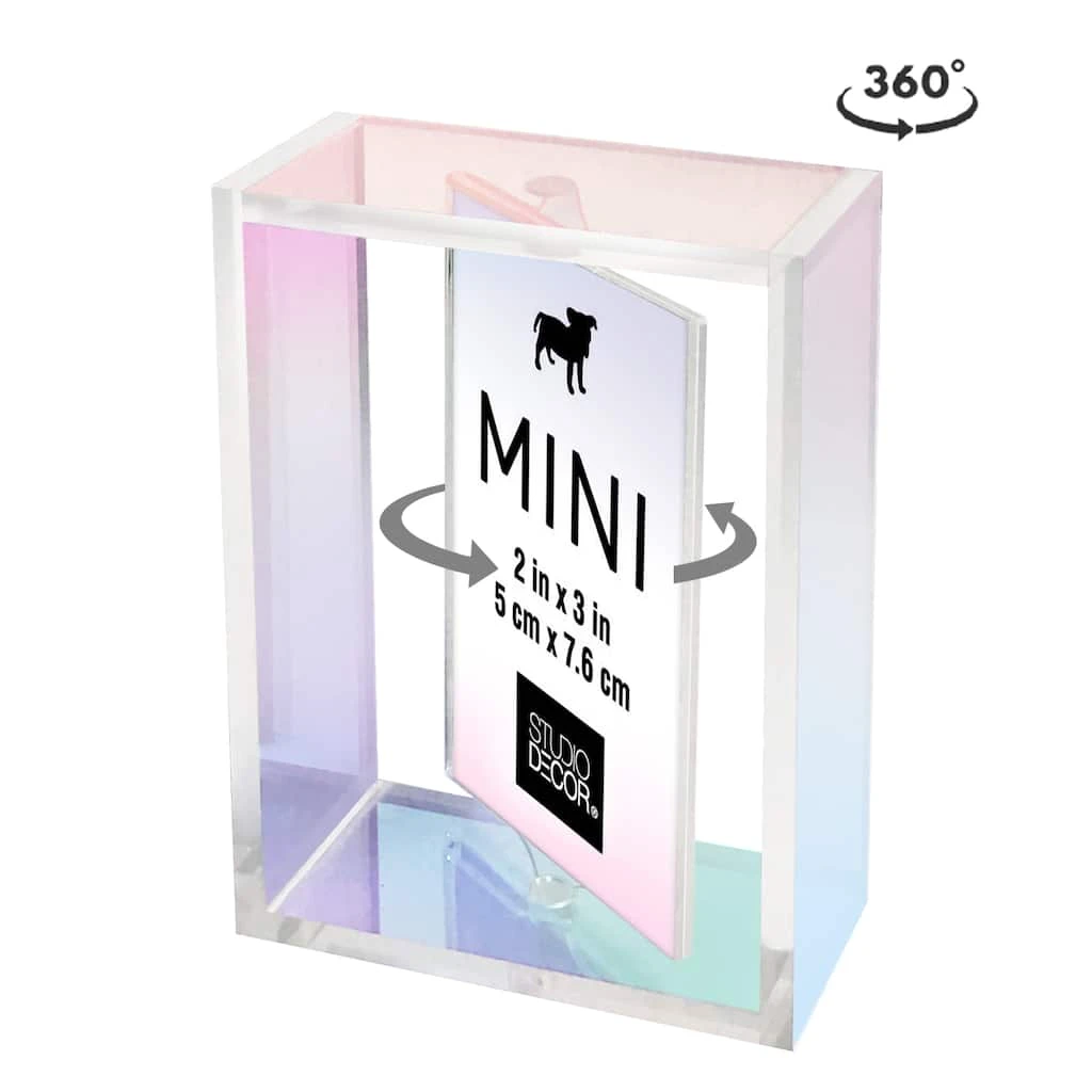 Top 10 π₯ Iridescent 2" x 3" Revolving Mini Frame by Studio Décor® by Studio Decor β¨ 2 Top 10 π₯ Iridescent 2" x 3" Revolving Mini Frame by Studio Décor® by Studio Decor β¨ - Image 2
