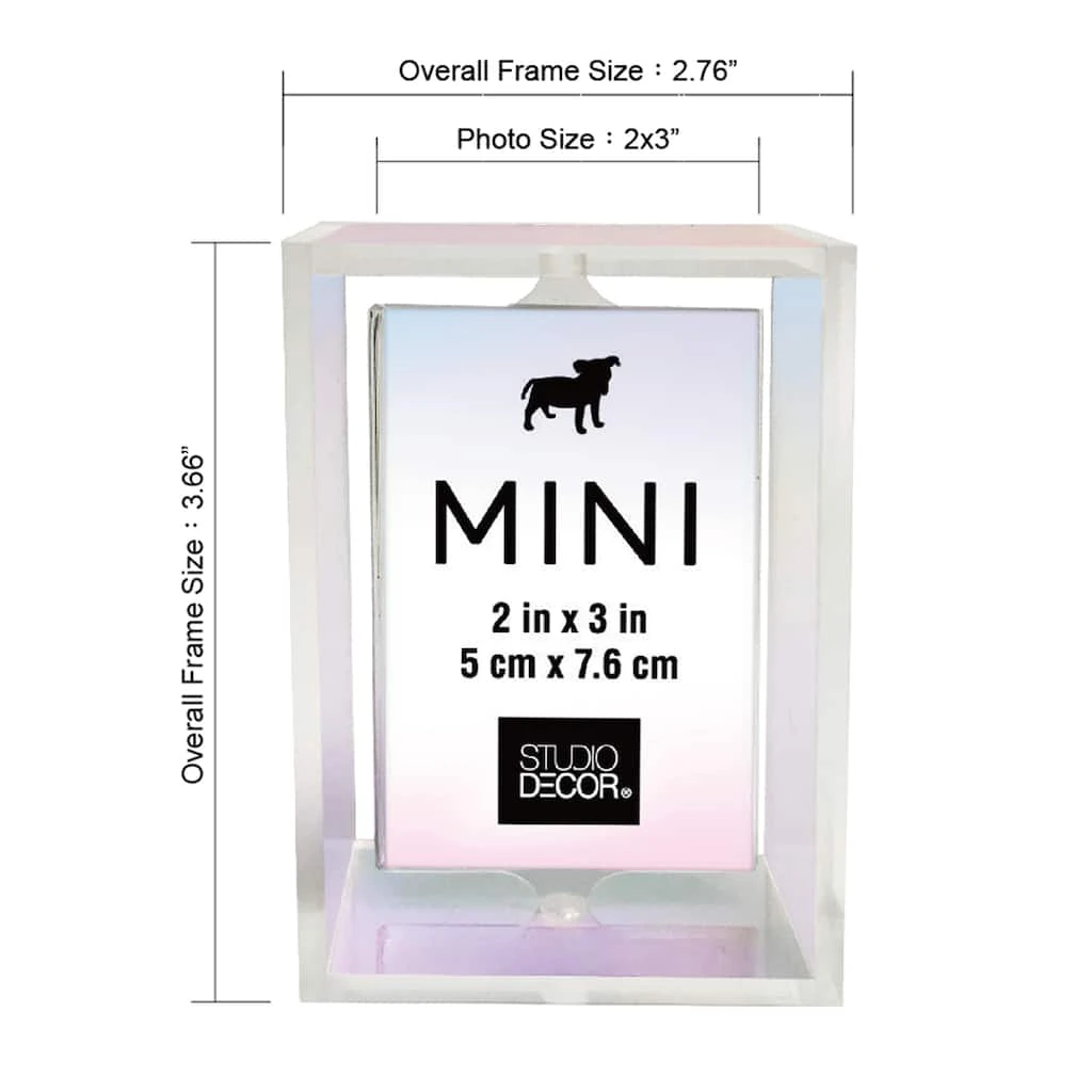 Top 10 π₯ Iridescent 2" x 3" Revolving Mini Frame by Studio Décor® by Studio Decor β¨ 3 Top 10 π₯ Iridescent 2" x 3" Revolving Mini Frame by Studio Décor® by Studio Decor β¨ - Image 3