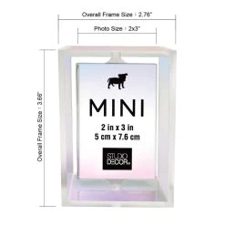 Best reviews of ⌛ 24 Pack: Iridescent 2" x 3" Revolving Mini Frame by Studio Décor® by Studio Decor 🔥 -Studio Decor shop 10635541 3