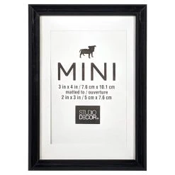 Top 10 🛒 24 Pack: Black 2" x 3" Mini Frame with Mat by Studio Décor® by Studio Decor 😉