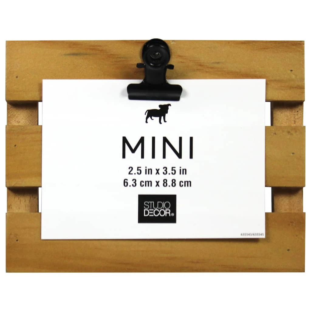 Discount ✔️ Walnut Slatted Mini Clip Frame by Studio Décor® by Studio Decor ⭐ 1 Discount ✔️ Walnut Slatted Mini Clip Frame by Studio Décor® by Studio Decor ⭐