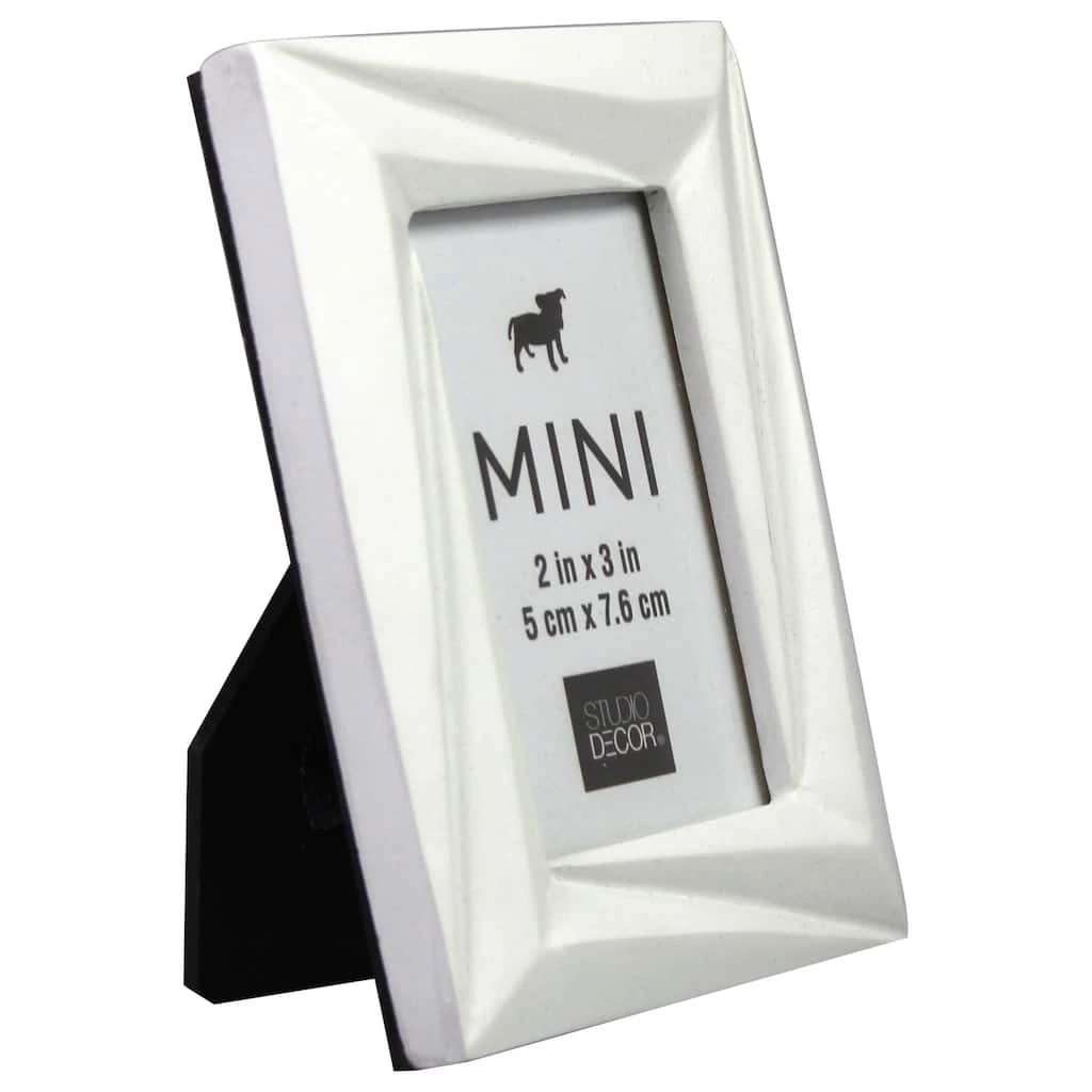 Best Sale ✔️ White Faceted Mini Frame by Studio Décor® by Studio Decor ⭐ 2 Best Sale ✔️ White Faceted Mini Frame by Studio Décor® by Studio Decor ⭐ - Image 2