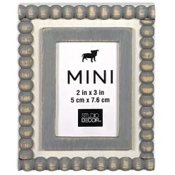 Cheapest 😉 24 Pack: Gray & White Beaded 2" x 3" Mini Frame by Studio Décor® by Studio Decor 😀