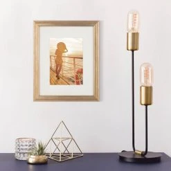 Best Sale 😉 Gold Narrow 5" x 7" with Mat Frame, Aspect by Studio Décor® by Studio Decor 👏 -Studio Decor shop 10639139 5