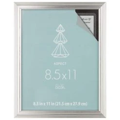 Coupon ⭐ Silver Narrow 8.5" x 11" Frame, Aspect by Studio Décor® by Studio Decor 🎉