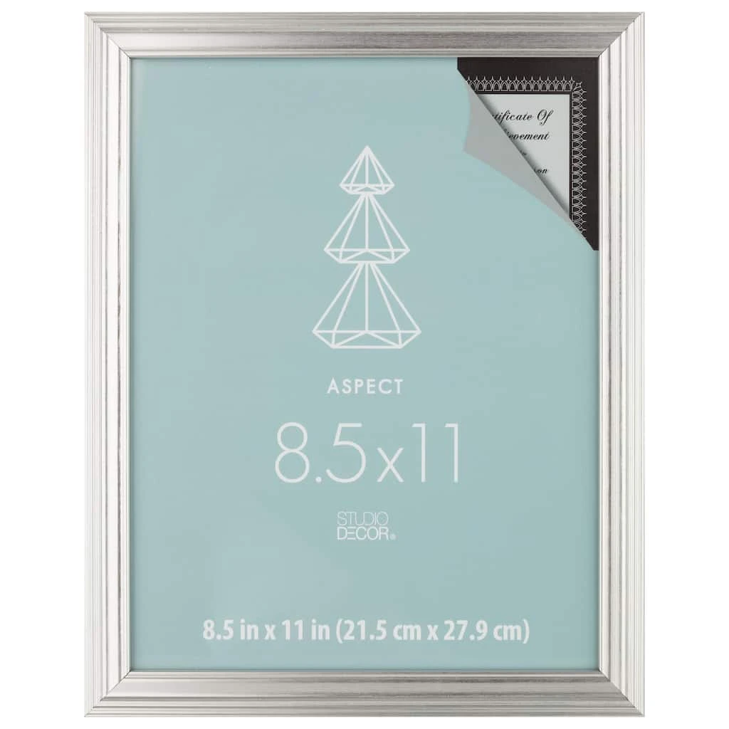 Coupon β Silver Narrow 8.5" x 11" Frame, Aspect by Studio Décor® by Studio Decor π 1 Coupon β Silver Narrow 8.5" x 11" Frame, Aspect by Studio Décor® by Studio Decor π