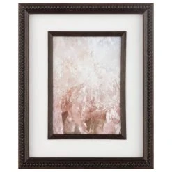 Brand new 💯 5" x 7" Metallic Bronzed Beaded Frame with Mat, Gallery by Studio Décor® by Studio Decor ⭐