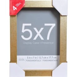 Best Sale ⭐ 4 Pack Gold Fundamentals 5" x 7" Display Case by Studio Décor® by Studio Decor ✔️ -Studio Decor shop 10641509 1