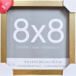 Flash Sale ⭐ 3 Pack Gold Fundamentals 8" x 8" Display Case by Studio Décor® by Studio Decor 🔥 -Studio Decor shop 10641515 1