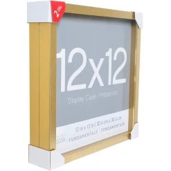 Outlet 💯 2 Pack Gold Fundamentals 12" x 12" Display Case by Studio Décor® by Studio Decor 💯 -Studio Decor shop 10641632 4