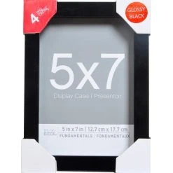 Best Sale 🎁 4 Pack Black Fundamentals Glossy 5" x 7" Shadow Box by Studio Décor® by Studio Decor 🎁