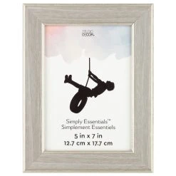 Buy 🎉 Gray with Silver Edge 5" x 7" Frame, Simply Essentials™ by Studio Décor® by Studio Decor 🌟