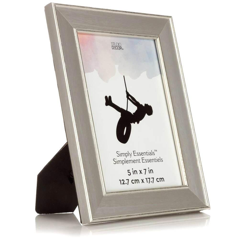 Buy π Gray with Silver Edge 5" x 7" Frame, Simply Essentials™ by Studio Décor® by Studio Decor π 5 Buy π Gray with Silver Edge 5" x 7" Frame, Simply Essentials™ by Studio Décor® by Studio Decor π - Image 5